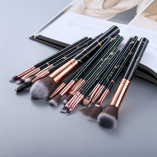 15 Marbled Design Makeup Brushes Set Best Buy Store