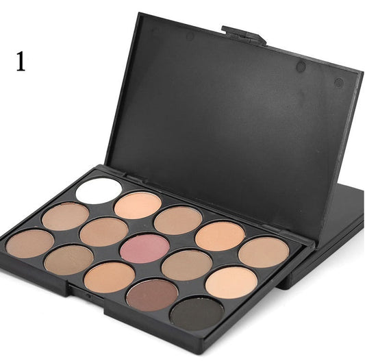 15 color eyeshadow earth color eye shadow smoky eyeshadow E15 multi color makeup plate beauty tools Best Buy Store