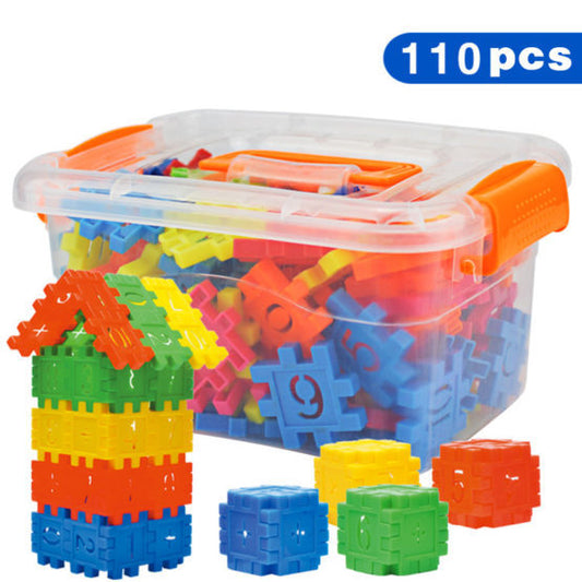 110pcs Set DIY Lepin Building Blocks Baby Boys And Girls 3D Blocks Funny Educational Mosaic Toys For Children Kids Block Toys Best Buy Store